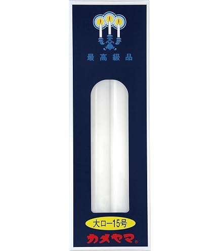 Amazon.co.jp: カメヤマ 大ローソク 7号5 225g 8本入 約4時間 : ホーム